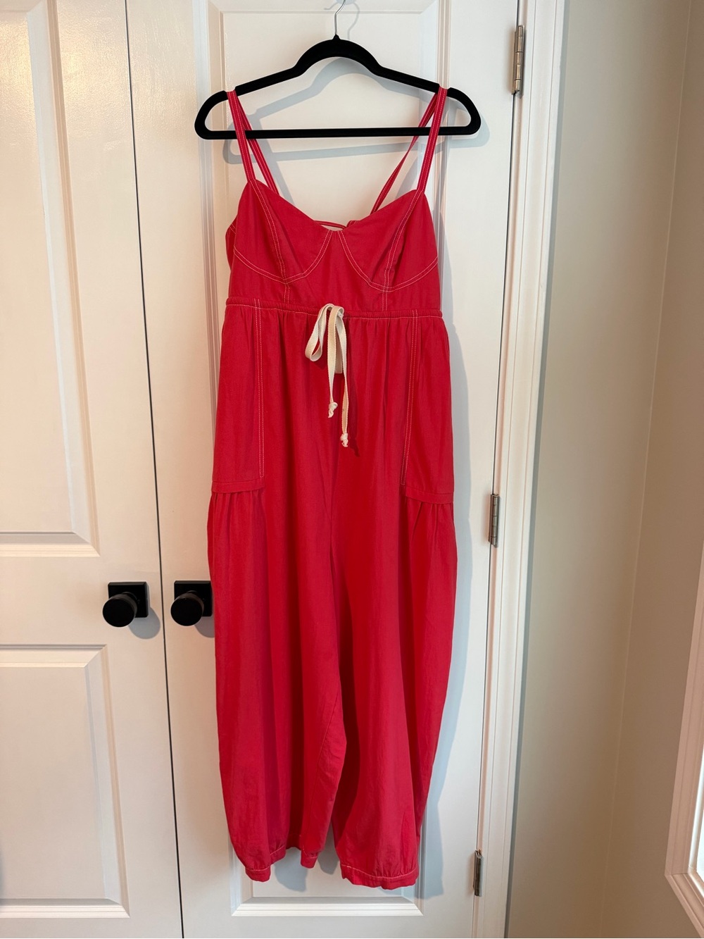 Free People City Sleek One-Piece In Floating Hibiscus Combo Jumpsuit Size Large